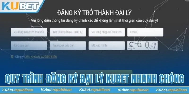 Quy trình đăng ký đại lý Kubet nhanh chóng
